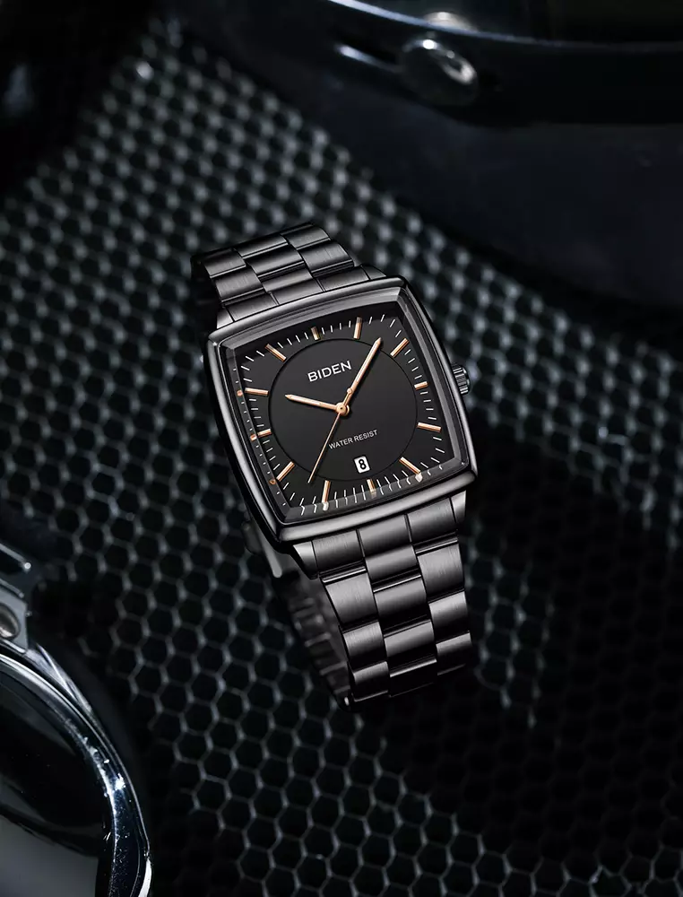 Jam Tangan Pria Original Full Luminous Kuarsa Jam Tangan Cowok Tali Stainless Steel Fashion Classic allblack