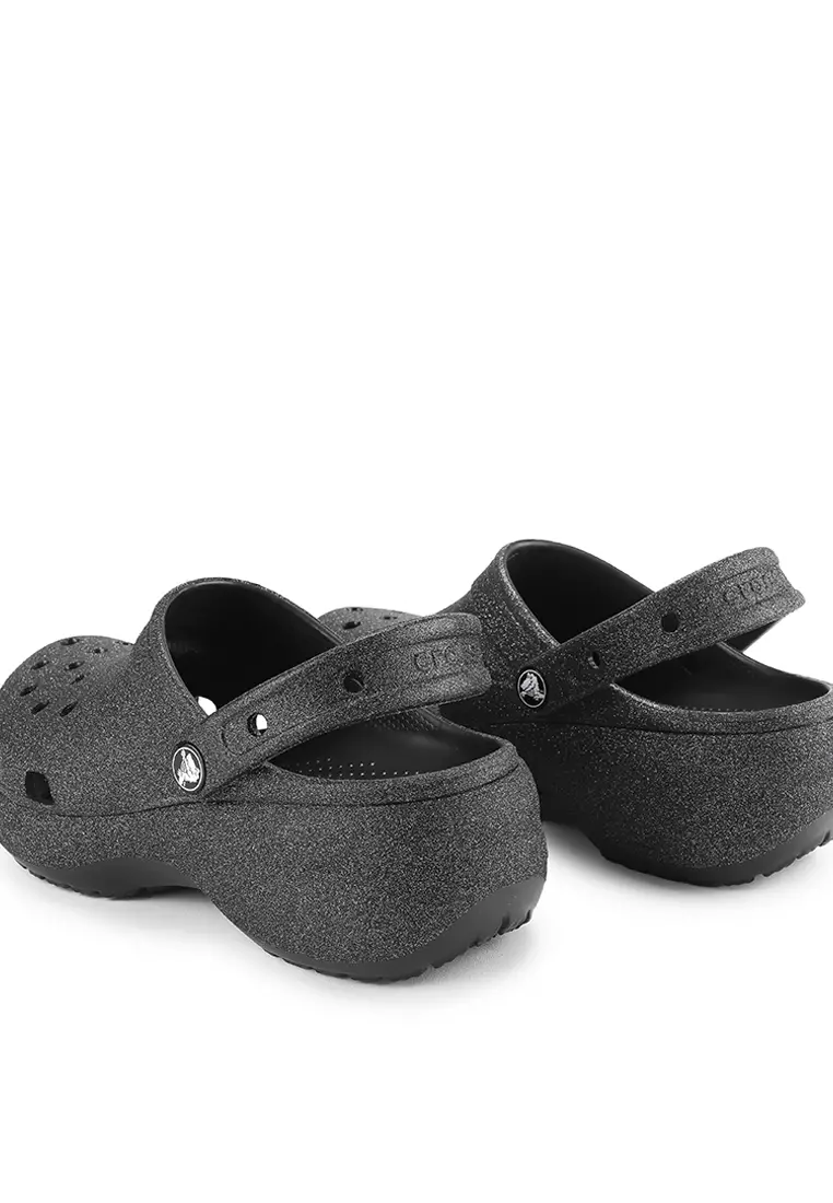 Classic Platform Glitter Clog