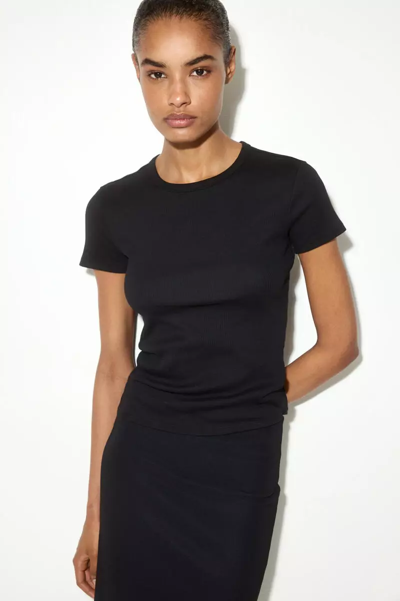 Ribbed T-shirt