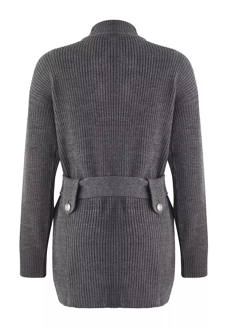 Zippered Knitwear Jacket Cardigan