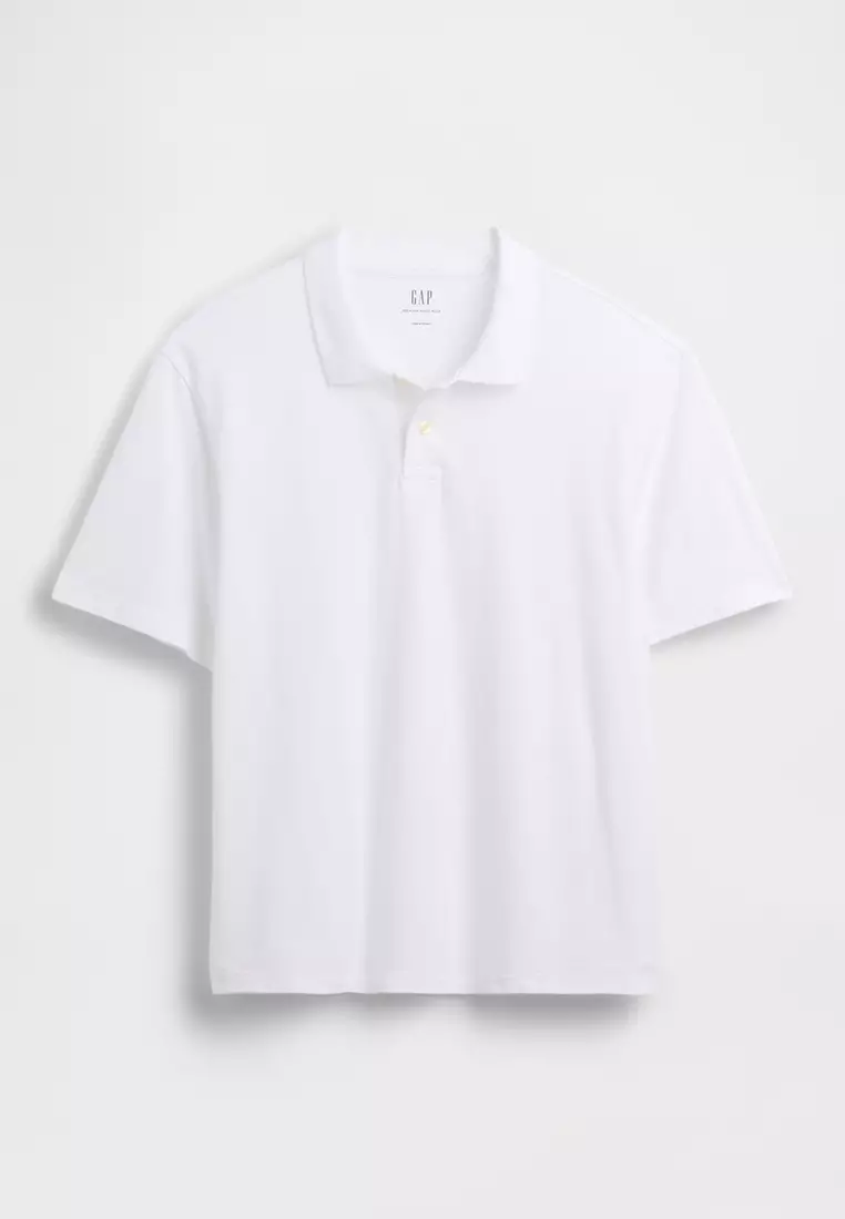 Relaxed Pique Polo Shirt