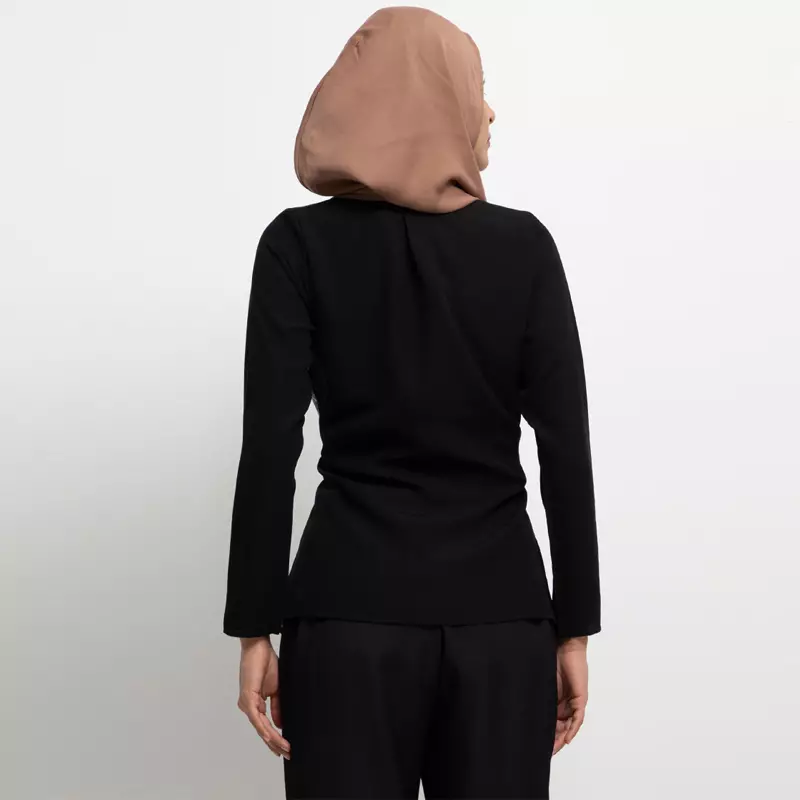 Safi Blouse In Blue Leaf Print