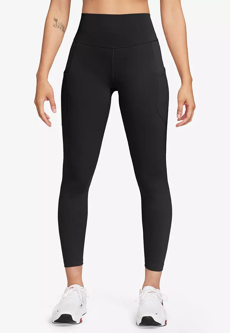 One Women's High-Waisted 7/8 Leggings with Pockets