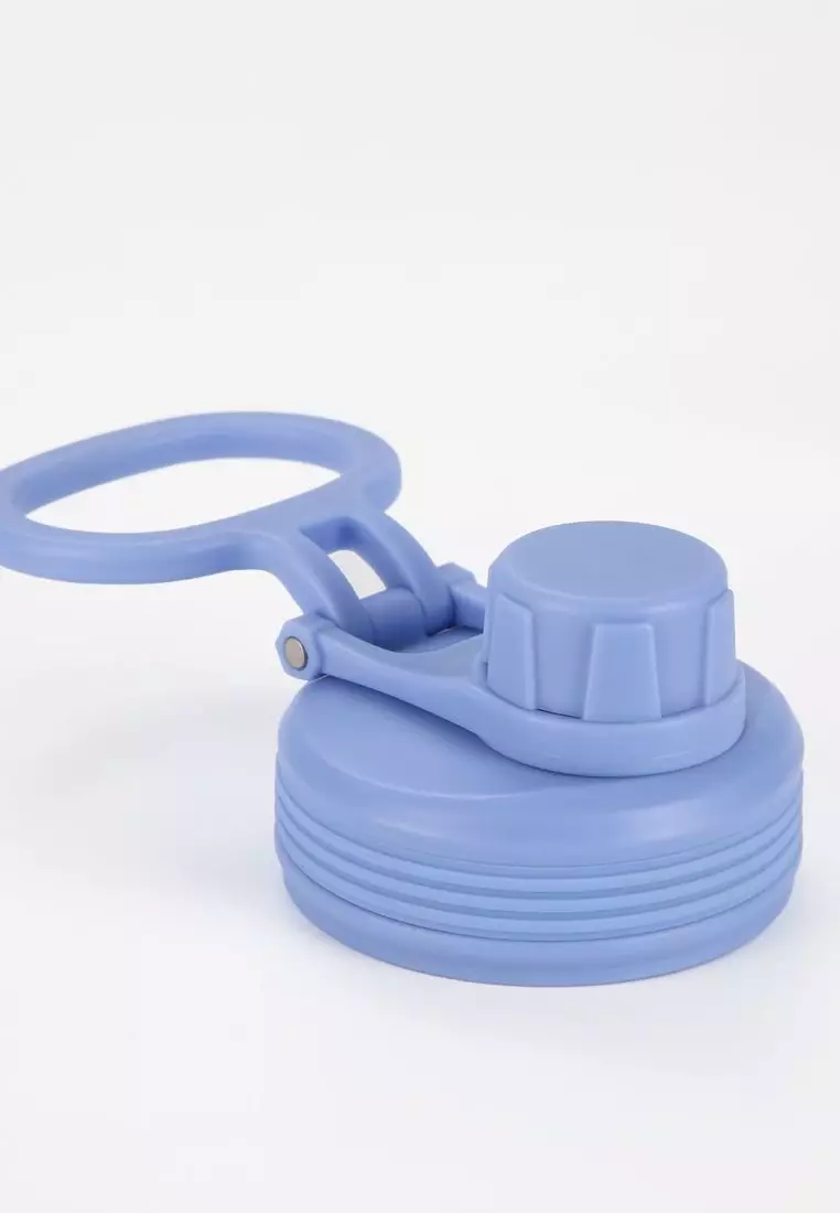 Crossing Urban Ceramic S/S Insulated Screw Cap Sports Bottle With Handle 600ml - Cotton Heirloom Blue (Mix)