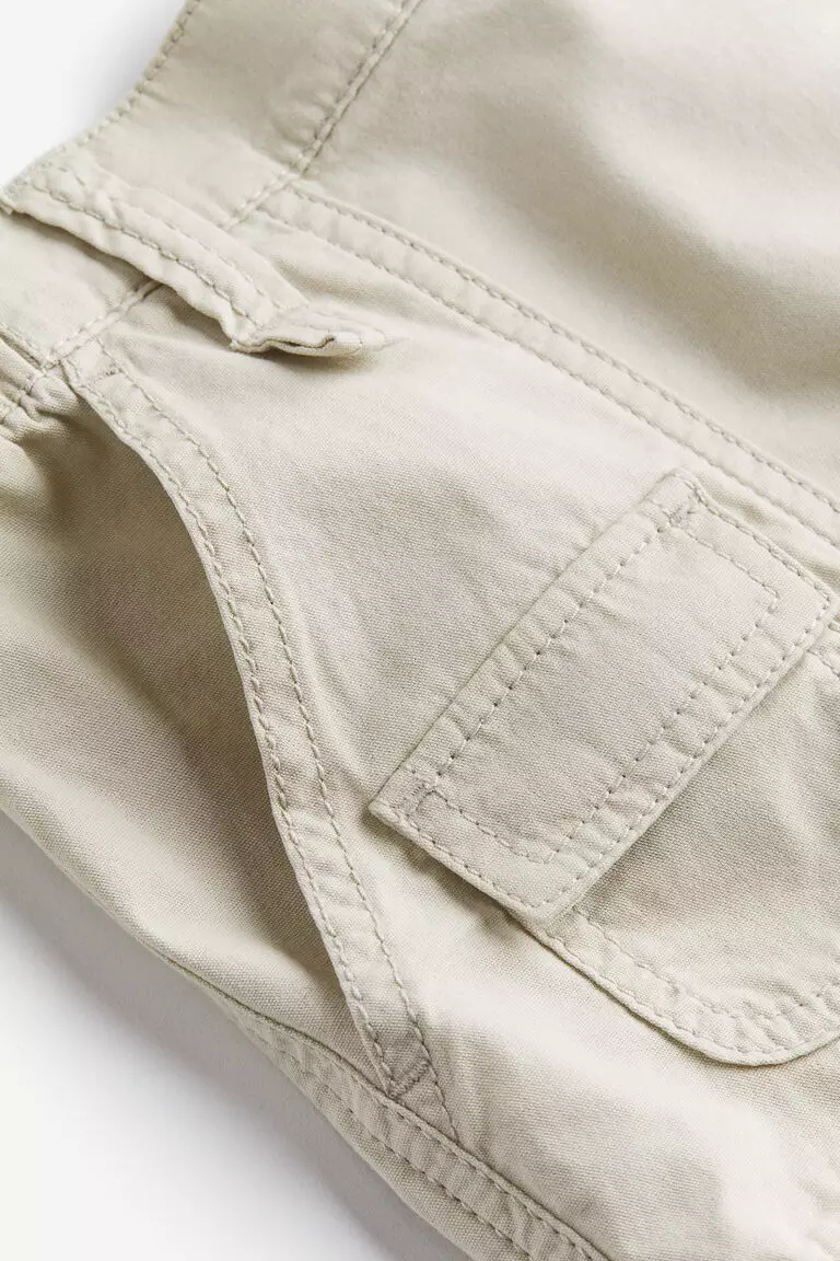 Canvas cargo trousers