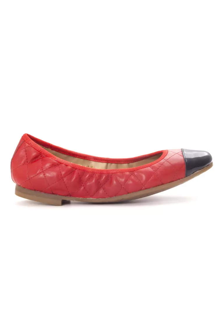 Red patent hotsell ballet pumps