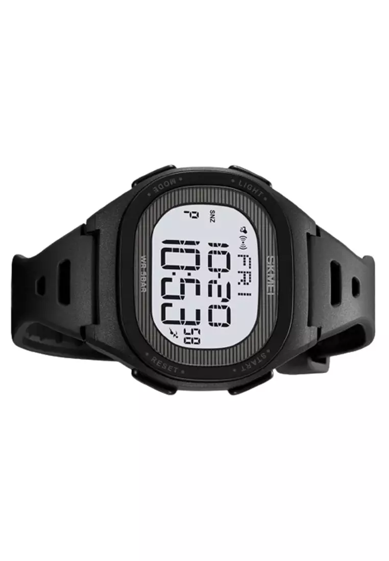 Jam Tangan Digital Pria SKMEI 2189 Fashion Water Resist ORIGINAL - Black White