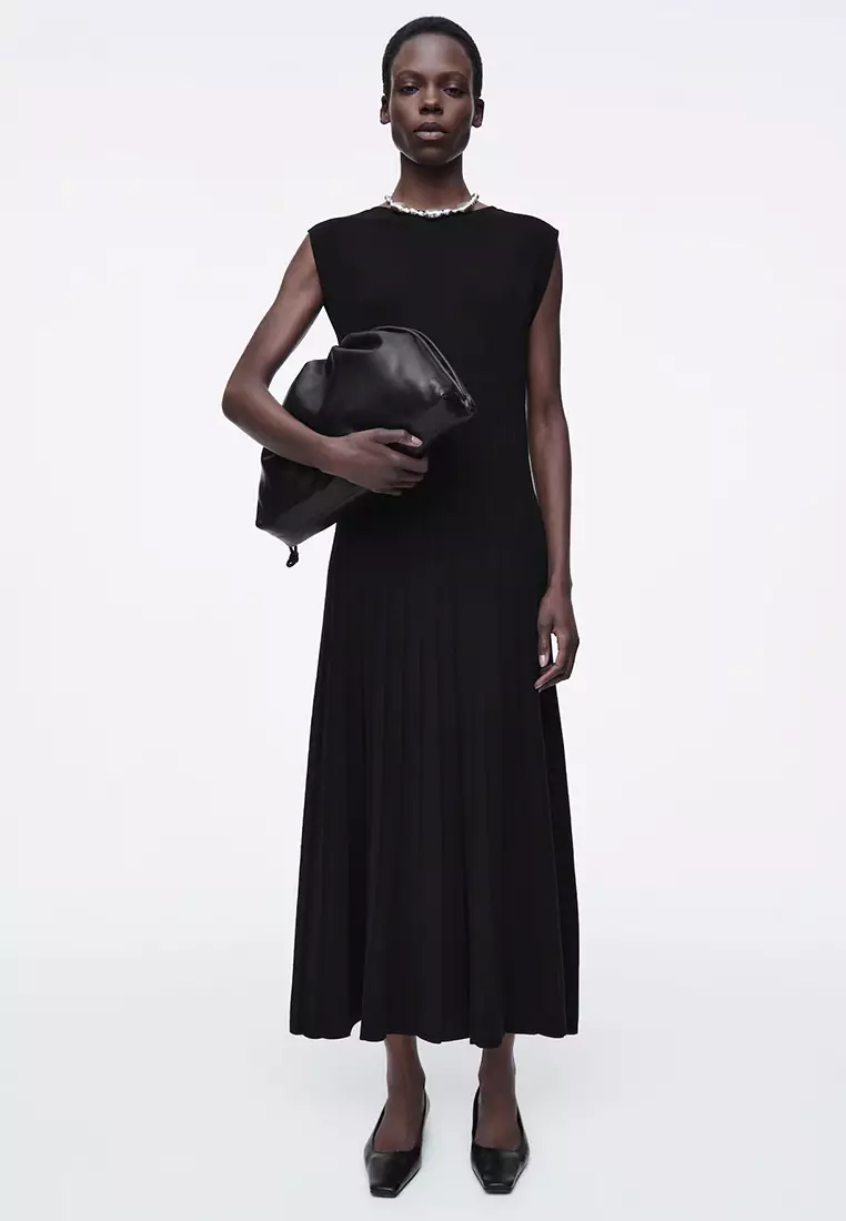 strapless open back dress Amur Judah Pleated Gown – TrenLend main image 1