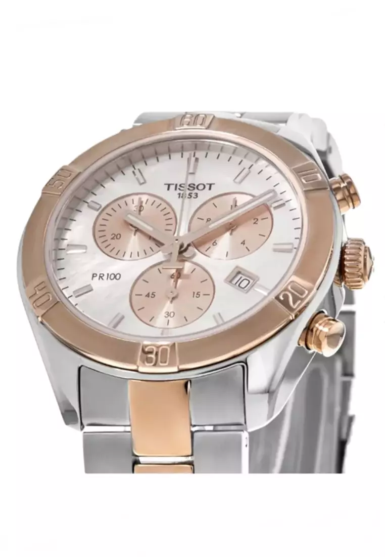 PR 100 Sport Chic Chronograpgn Swiss Quartz Women Watch (TT-T1019172215100)