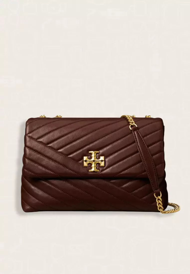 Tory Burch Kira Chevron Convertible Shoulder Bag Tempranillo
