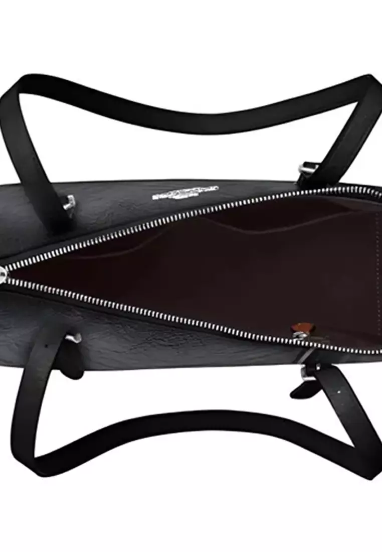 Asher 34 女士單肩包黑色CBJ05