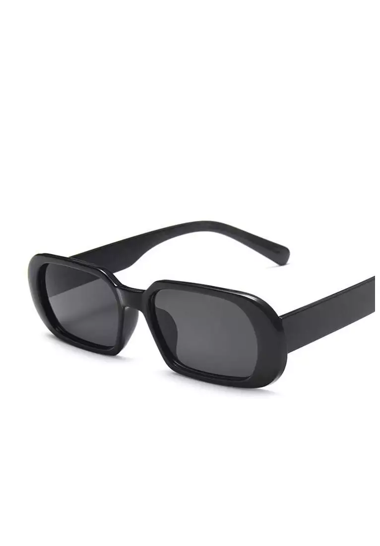 Mackenzie Kacamata Oval Frame Sunglasses Material PC ORIGINAL - Black