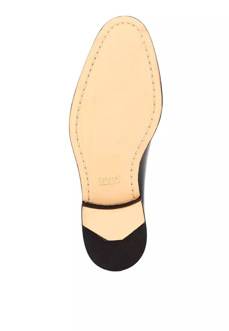 Fiyero Black Single Monk Strap Shoes