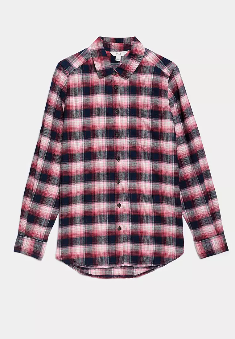 Pure Cotton Checked Shirt