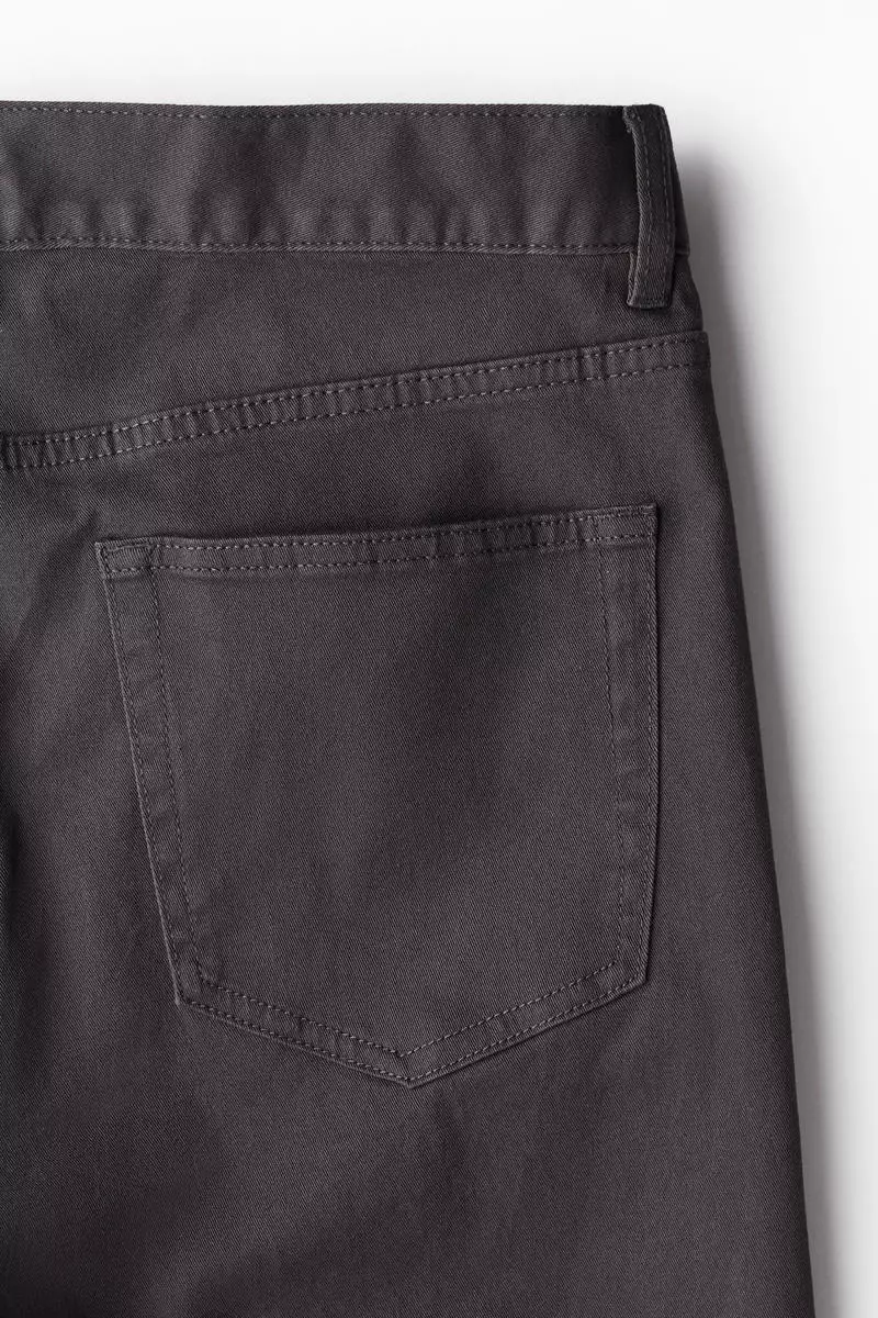 Slim Fit Cotton twill trousers