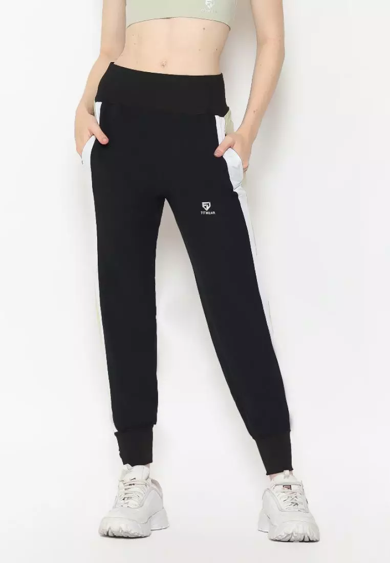 Fitwear - Jogger Olahraga Wanita MADELINE 2 COLORED POCKET - GREEN MATCHA