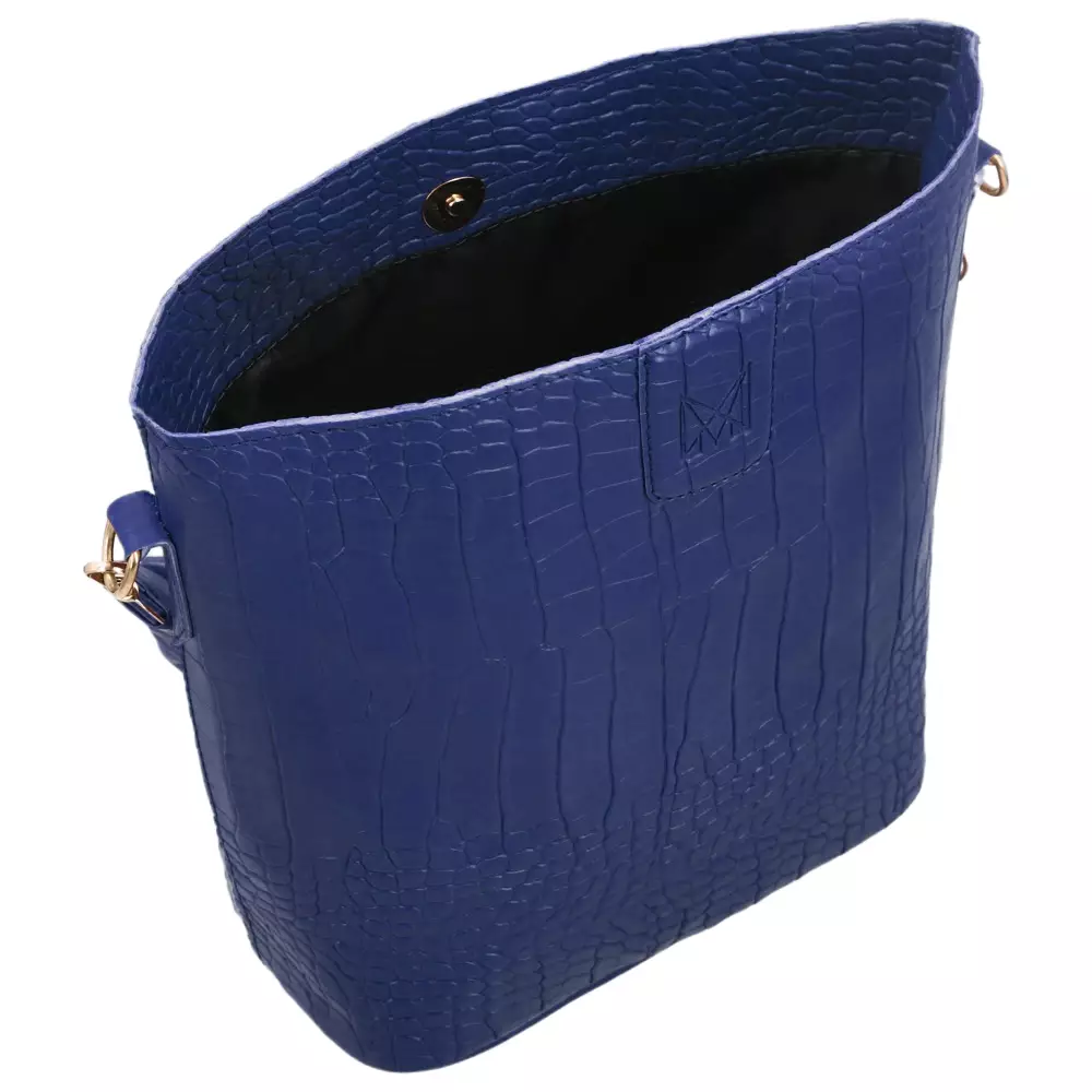 MAYONETTE Eunji Croco Shoulder Bag - Tas Selempang Wanita Terbaru 2021 - Navy