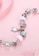 YOUNIQ pink and blue and silver YOUNIQ Silver Charm Bracelet with Kitty Pendant Blue Murano Glass Beads Crystal Love Heart - 16cm 0FA58AC1A19BA0GS_5