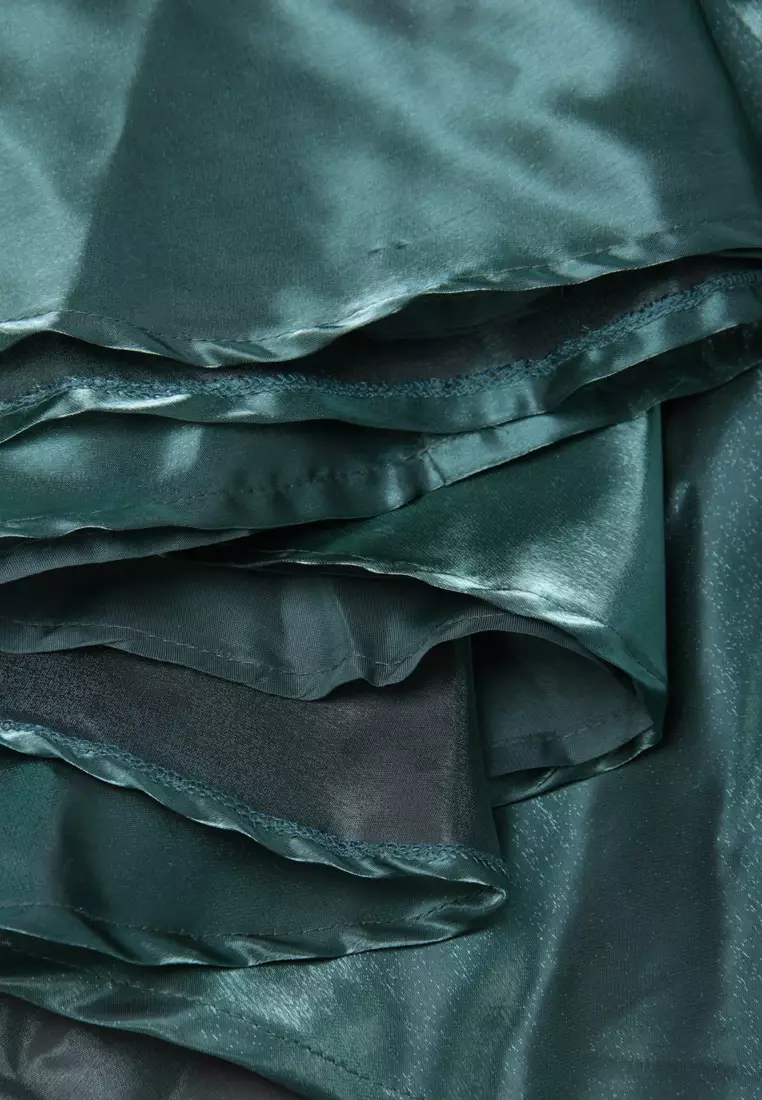 Green Vest Aline One Piece Dress K20052106