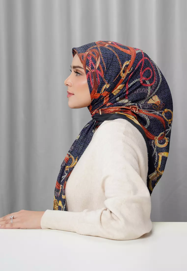 Alexandra Silk Jacquard Square - Imperial