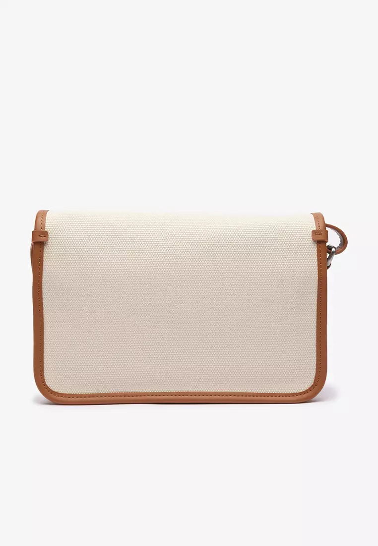 Heritage Canvas Flap Close Cotton Shoulder Bag