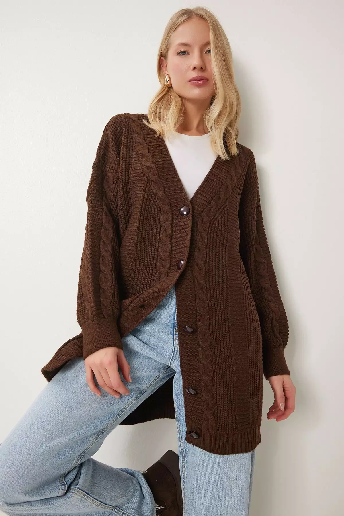 Braided Knit Cardigan