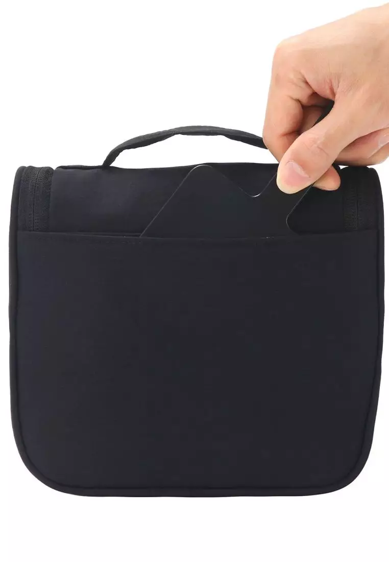 Crossing Waterproof Ripstop Nylon Hanging Toiletry Kit - Black