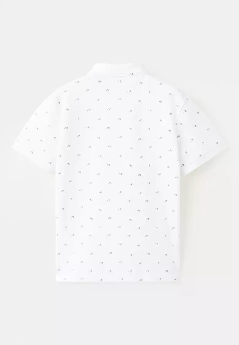 Printed Cotton Polo Shirt