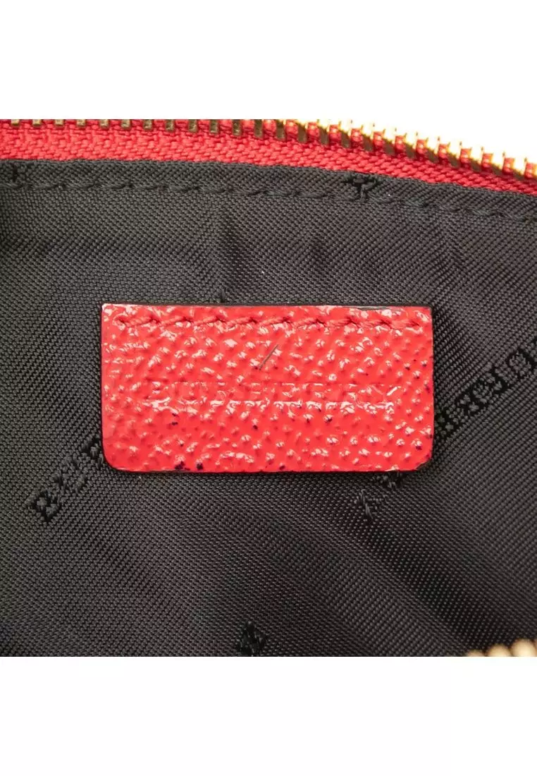 Pre-Loved Burberry Patent Tassel Crossbody