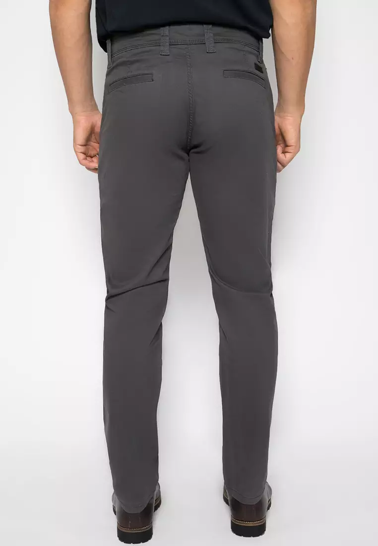 LGS - Celana Casual - Polos - Abu - SlimFit - CCT.514.S044.008