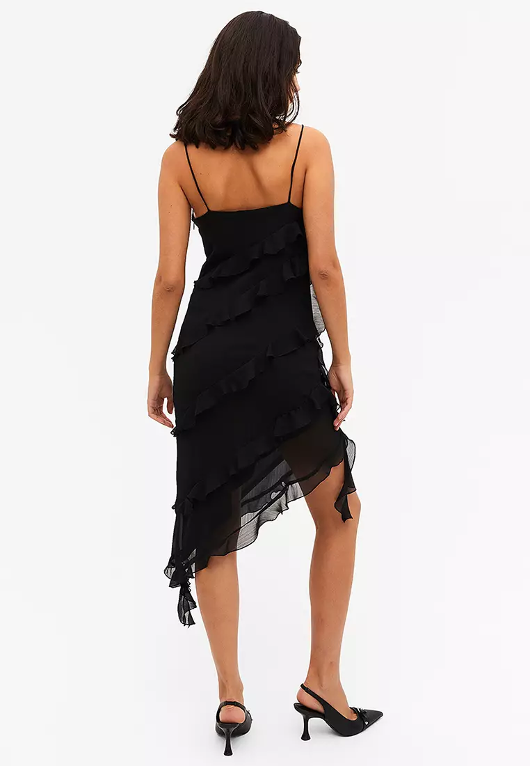 Buy Monki Ruffled Midi Slip Dress 2024 Online | ZALORA Philippines