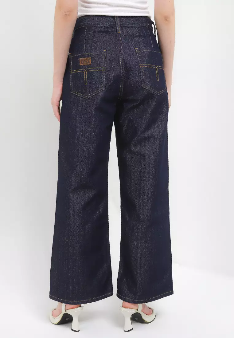 High Waist Wide Leg Denim Pant FWL007
