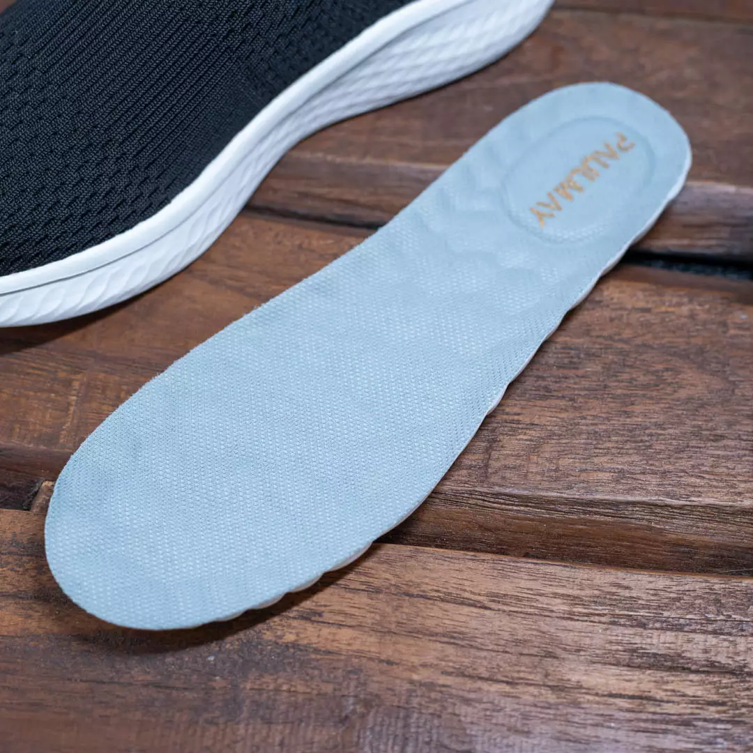 PAULMAY - Sepatu Slip On Running Pria Go Walk - Grey