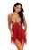 LYCKA red LEB1411-Lady One Piece Chemise Sleepwear-Red 41840US7245FDCGS_1