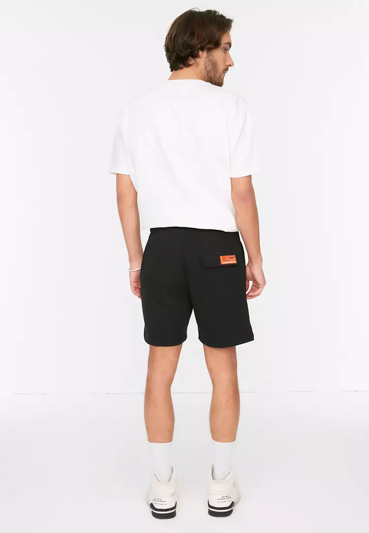 Slogan Printed Shorts