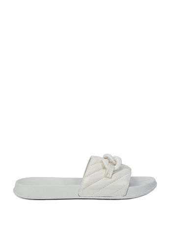 Milliot & Co. white July Open Toe Sandals CE6FCSHF979C8FGS_1