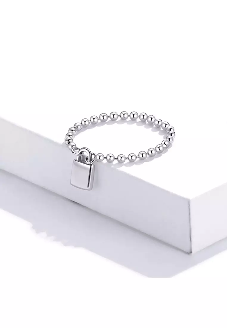 Buy 925 Signature 925 SIGNATURE Solid 925 Sterling Silver Padlock Ball