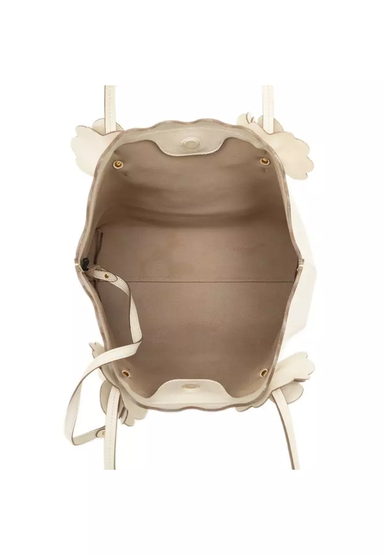 Pre-Loved Miu Miu Leather Flower Tote