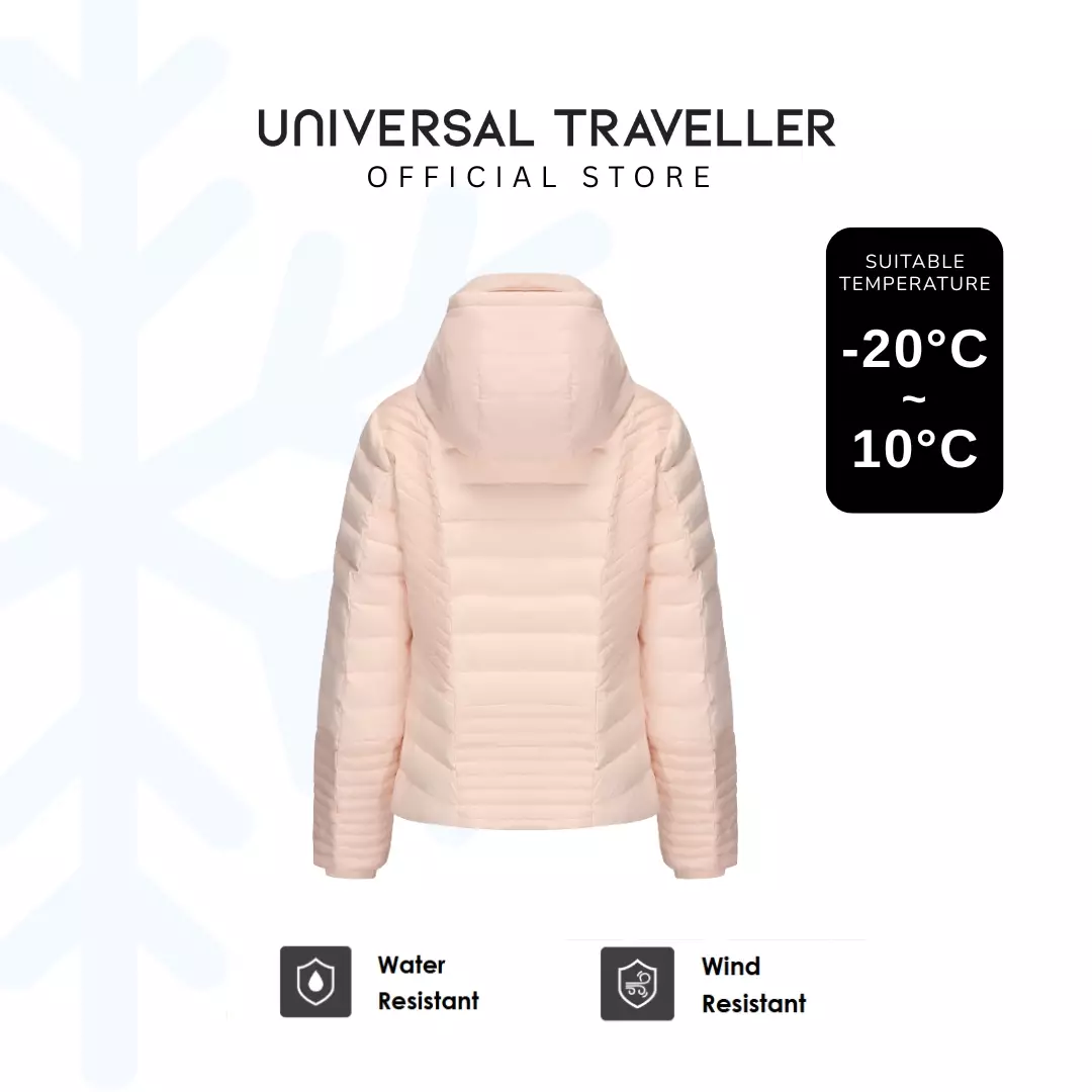 UNIVERSAL TRAVELLER Concealed Hood Slim Fit Down Jacket DJW24022
