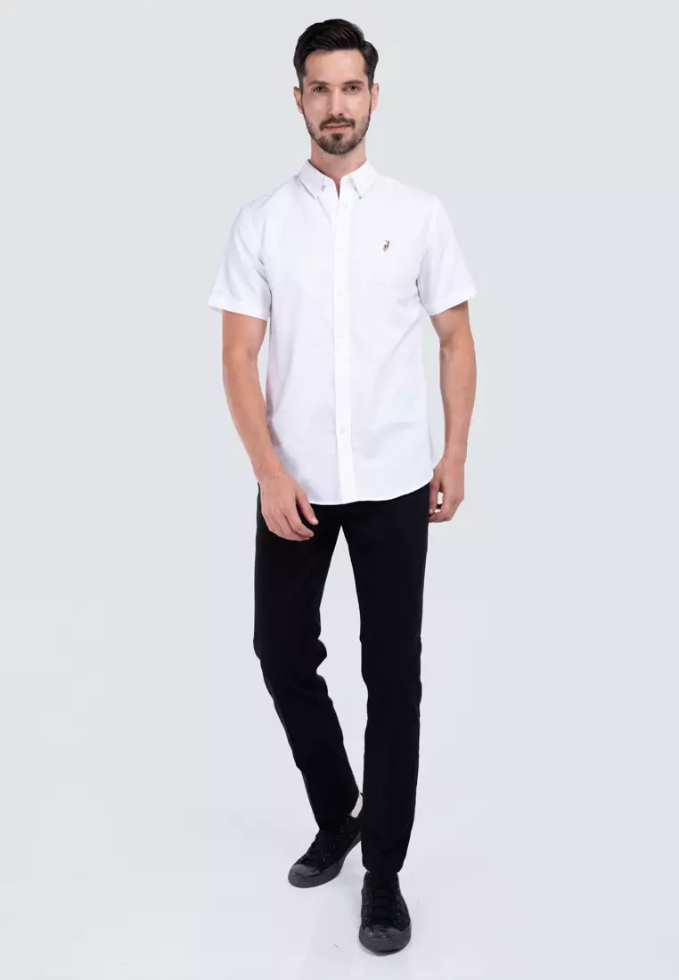 Polo Black And White Short Sleeve Button Up Buy POLO HAUS Polo