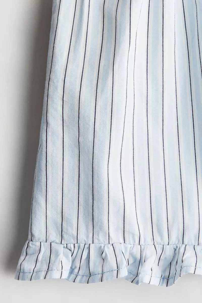 Frill-trimmed cotton shorts