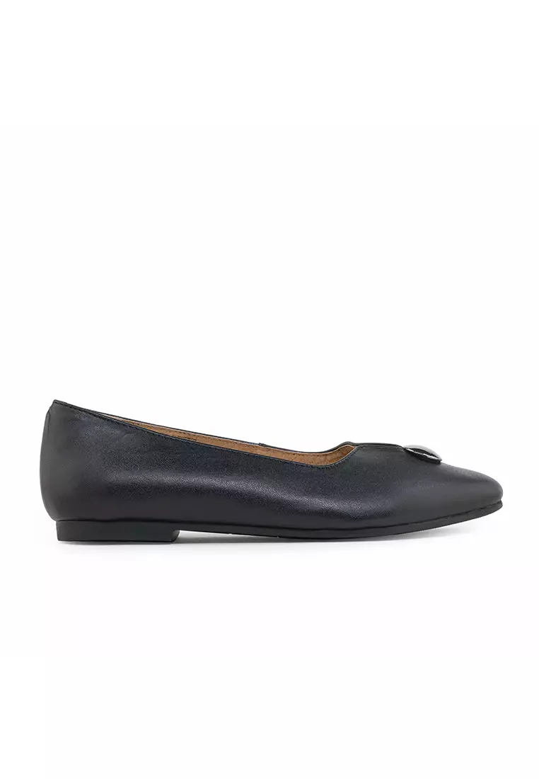 Discount on Bibo  shoes - SKU: Mia Leather Ballet Flats