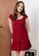 Old Navy red Puff-Sleeve Smocked Mini Dress 2D1EDAA5062B2BGS_4