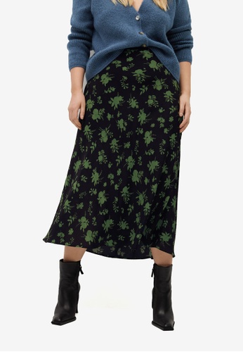 floral print skirt and top