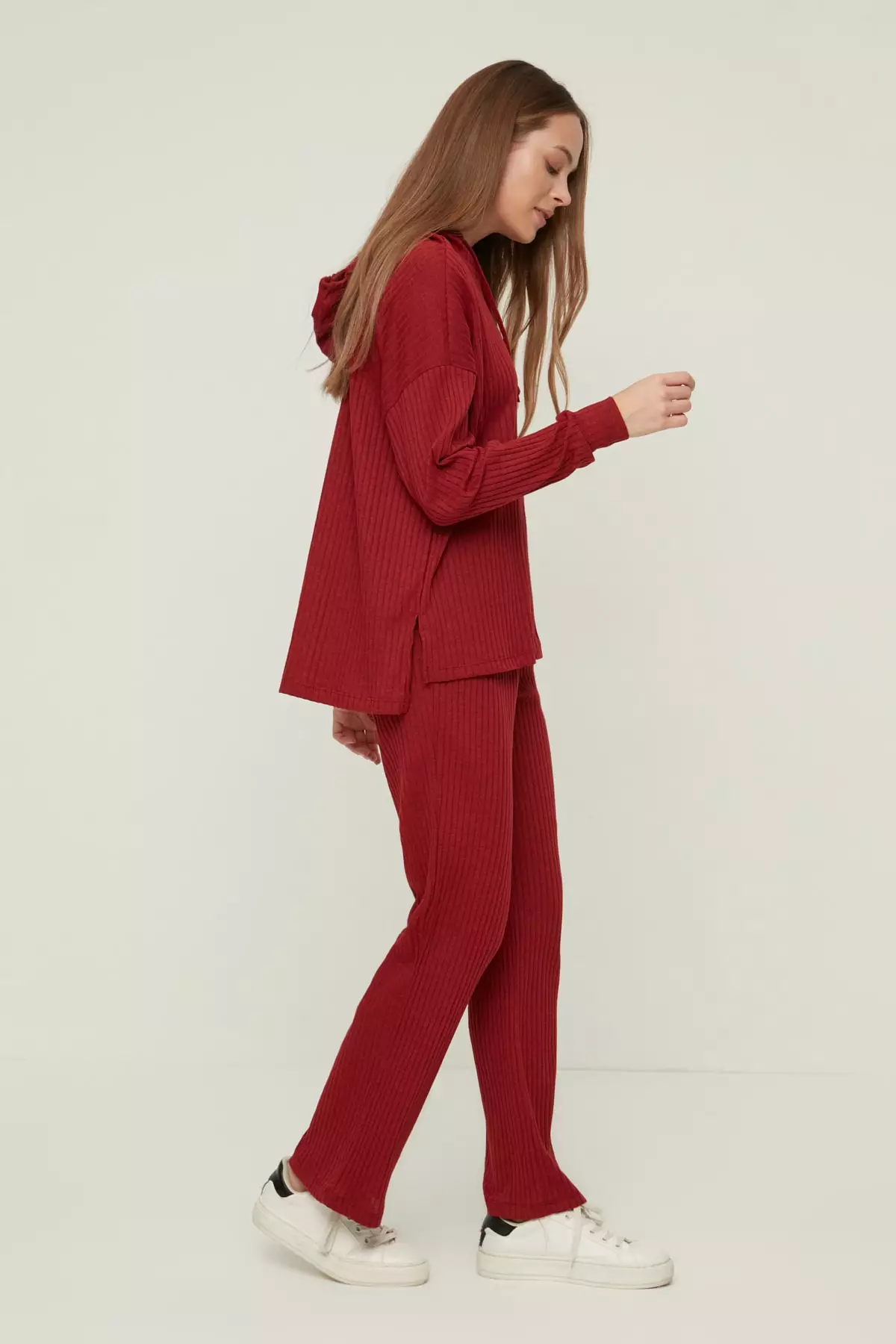 Rib Hoodie & Pants Set