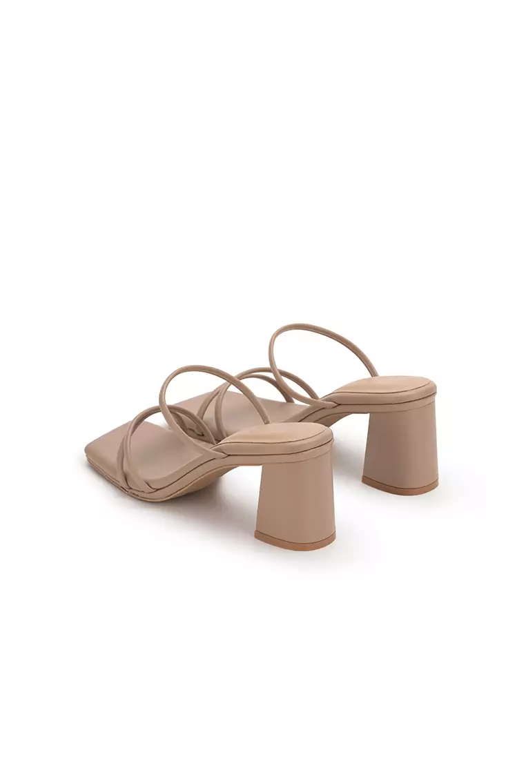 CLOUDFOAM STRAPPY BLOCK HEEL SLIDE