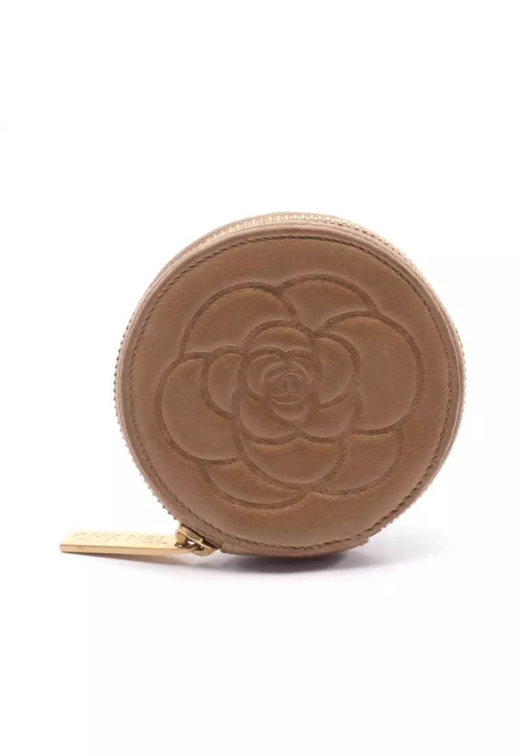 Chanel camellia best sale coin purse