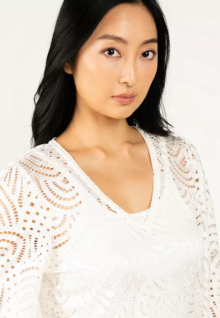 Openwork Lace Blouse
