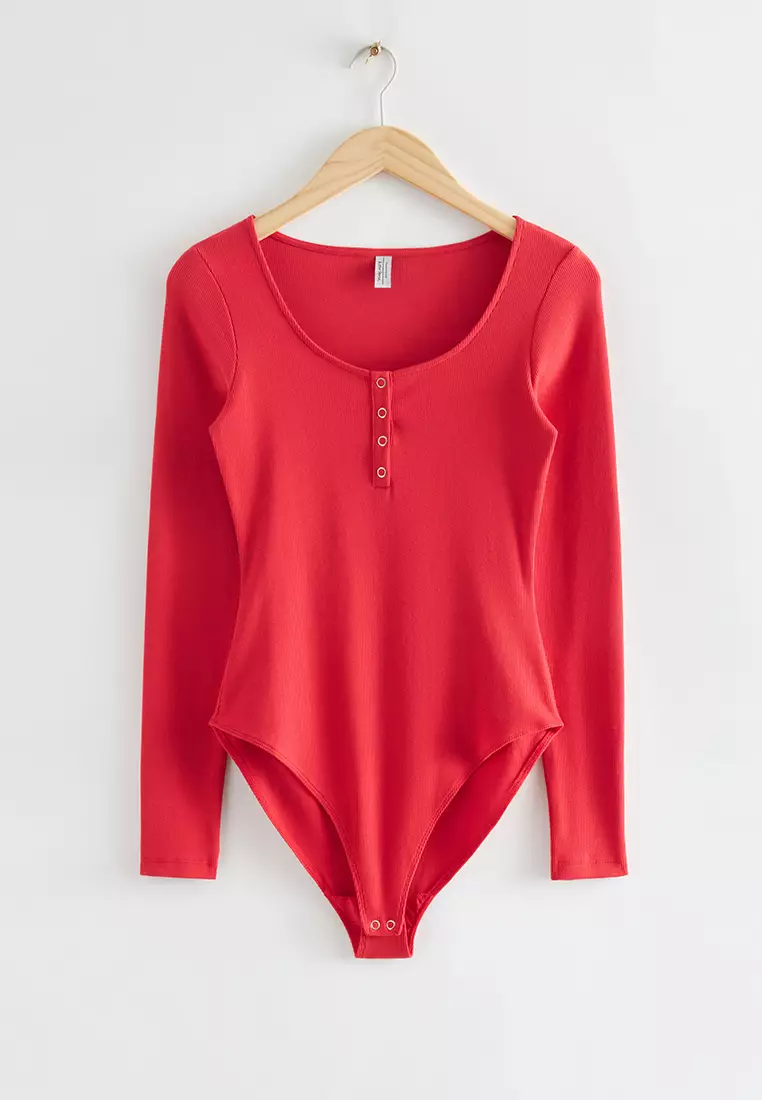 Buy & Other Stories Fitted Ribbed Bodysuit 2024 Online ZALORA Philippines