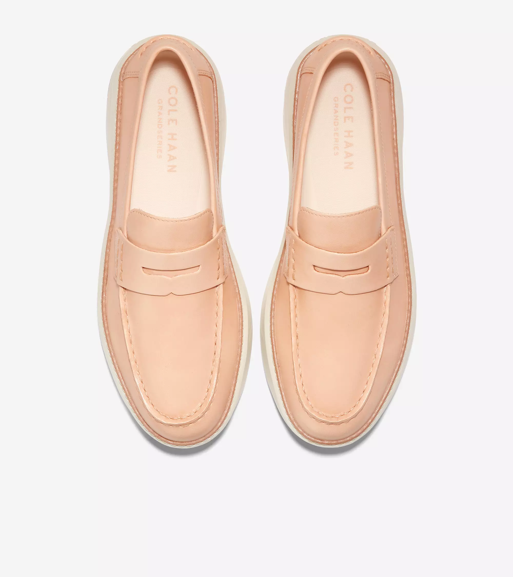 Cole Haan Man Grandpro Topspin Penny Loafer - Sepatu Pria (Krem)